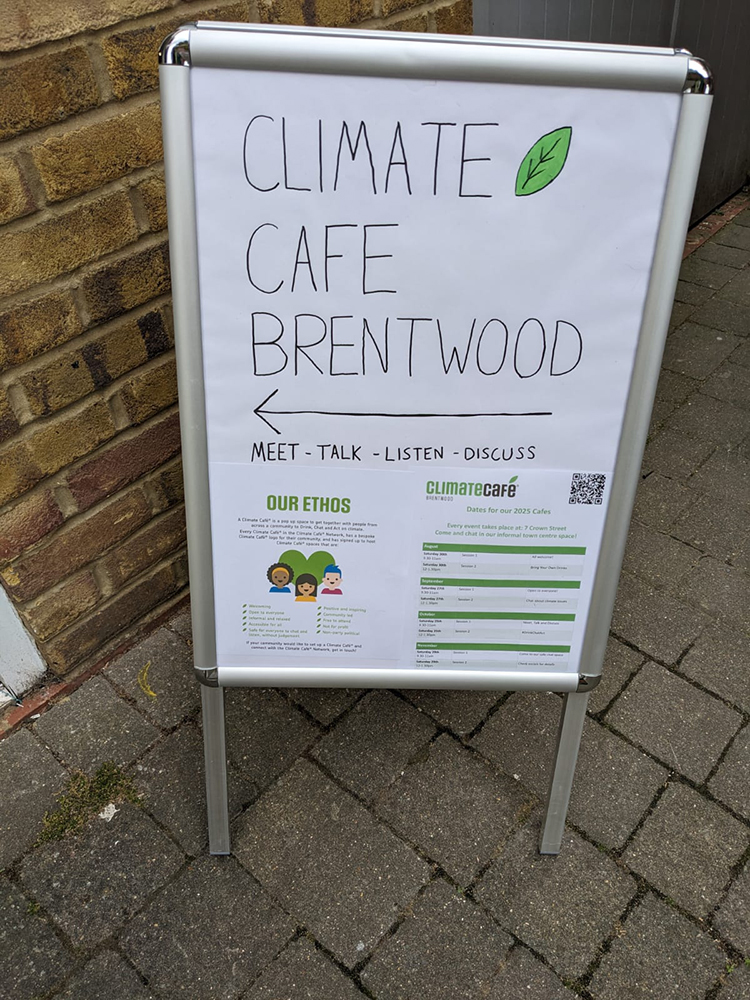 Climate Cafe Brentwood sign