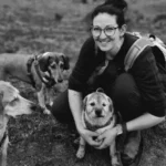 Woman with her dogs